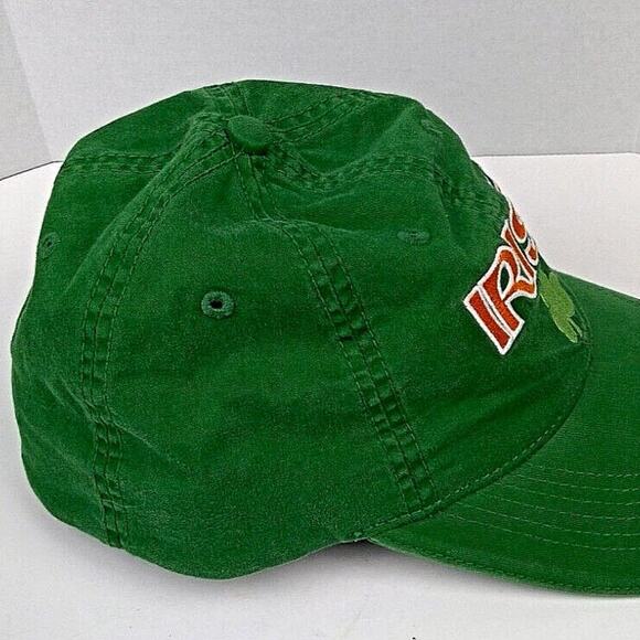 Pacific Headwear Green "Irish" Fitted Hat/Cap Shamrock Tricolour Ireland OSFA - Picture 6 of 8